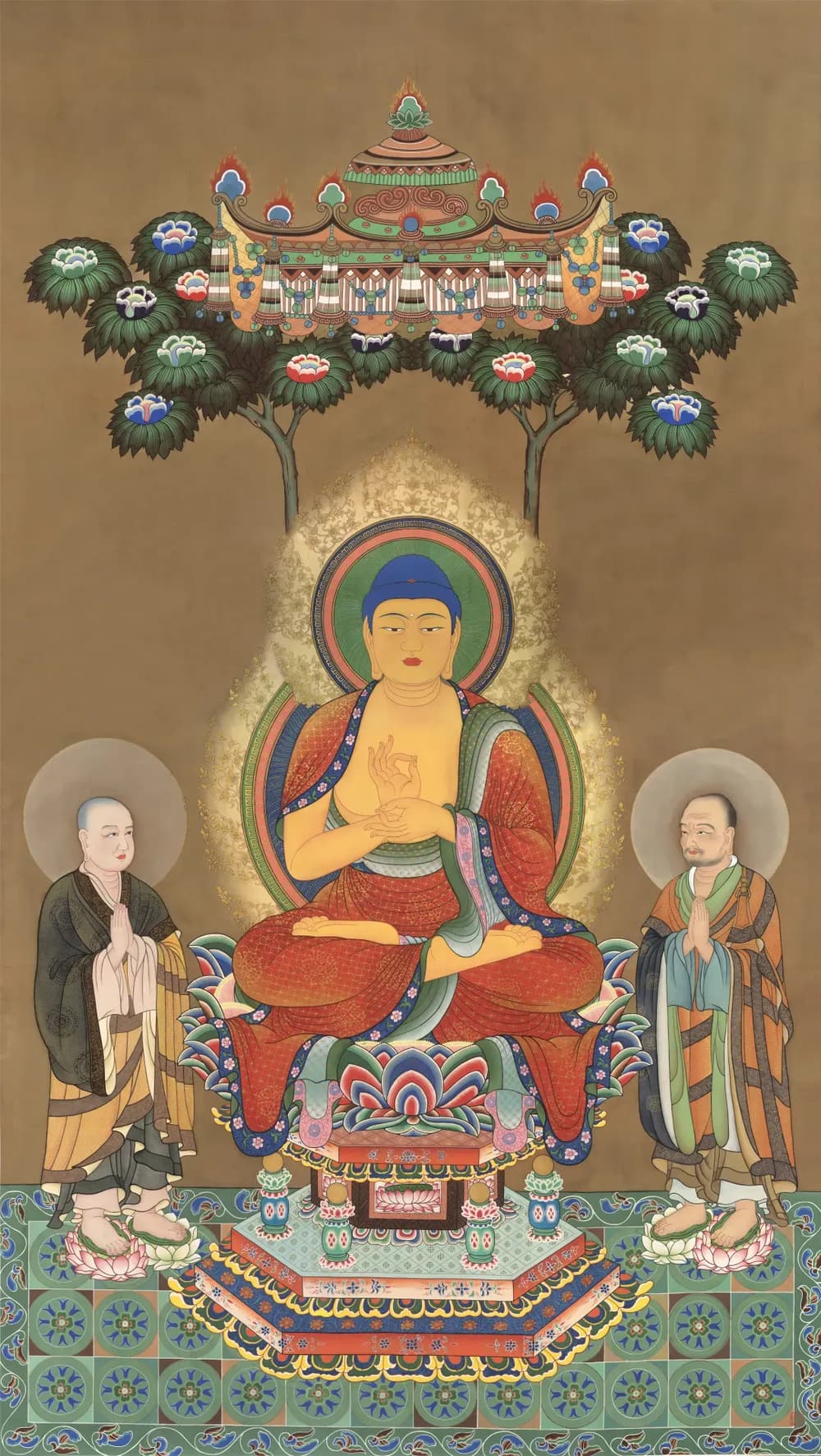 专心持念万德洪名,期生净土